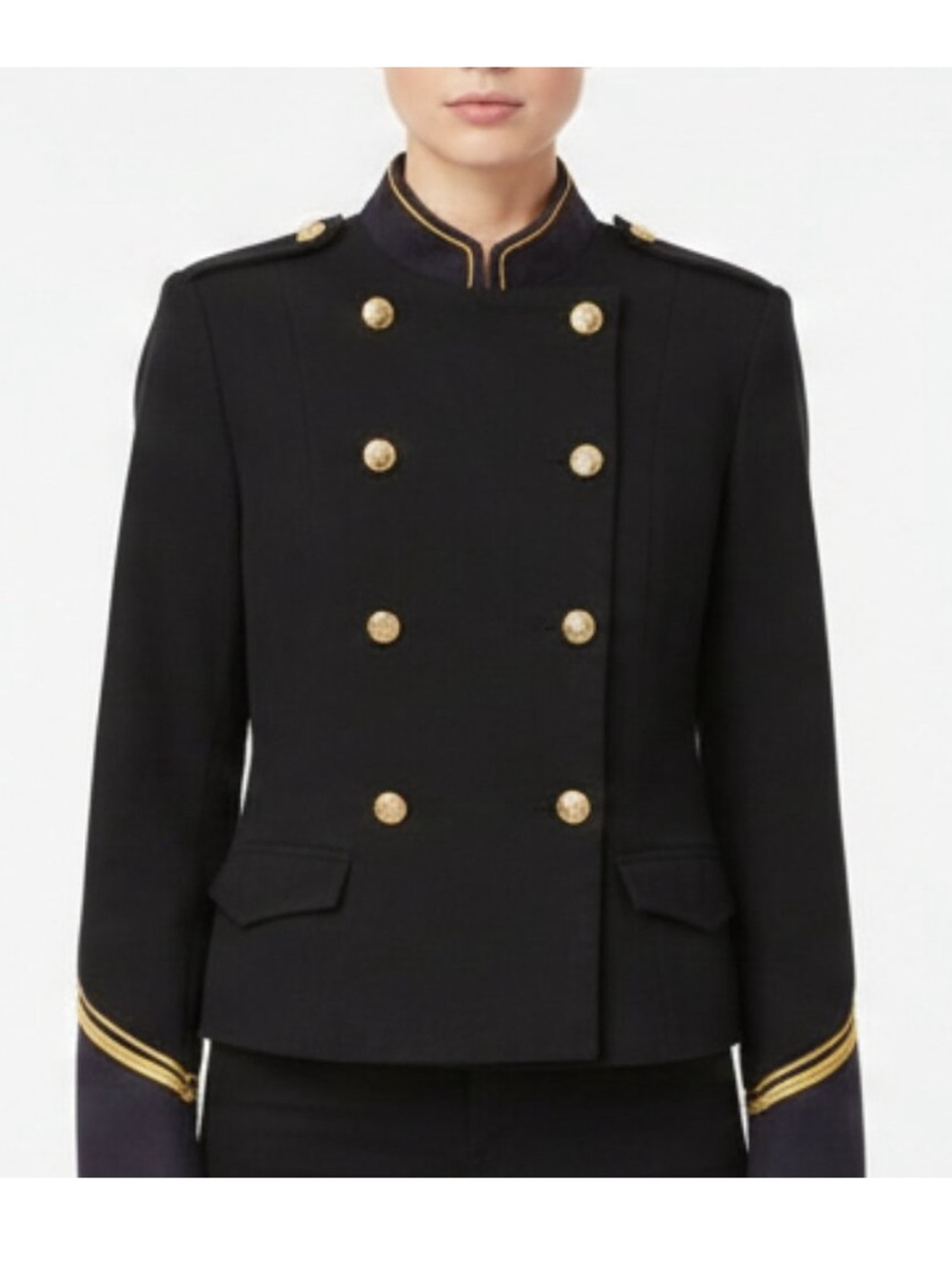 H&M military style jacket sz 6 EUC